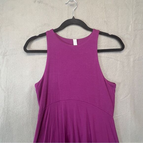 Athleta Santorini Thera Dress in Plum Purple Size XS Sleeveless Knit Jersey - Picture 5 of 15